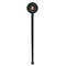 Foxy Mama Black Plastic 7" Stir Stick - Round - Single Stick