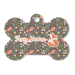 Foxy Mama Bone Shaped Dog ID Tag - Large