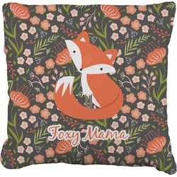 Foxy Mama Faux-Linen Throw Pillow 20"