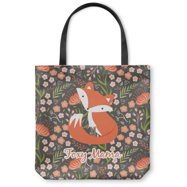 Custom Foxy Mama Canvas Tote Bag - Small - 13"x13"
