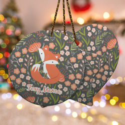 Foxy Mama Ceramic Ornament