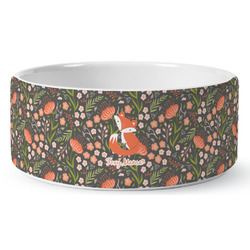 Foxy Mama Ceramic Dog Bowl - Large