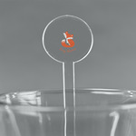 Foxy Mama 7" Round Plastic Stir Sticks - Clear