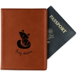 Foxy Mama Passport Holder - Faux Leather - Double Sided
