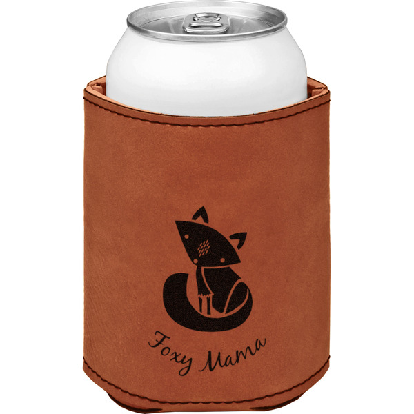 Custom Foxy Mama Leatherette Can Sleeve - Single Sided