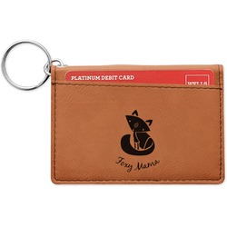 Foxy Mama Leatherette Keychain ID Holder - Double Sided