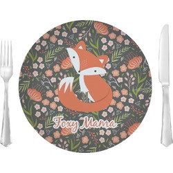 Foxy Mama Glass Lunch / Dinner Plate 10"
