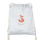 Foxy Mama Drawstring Backpack - Sweatshirt Fleece - Single Sided