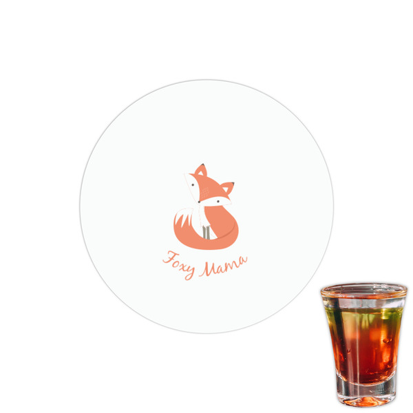 Custom Foxy Mama Printed Drink Topper - 1.5"