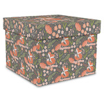 Foxy Mama Gift Box with Lid - Canvas Wrapped - X-Large