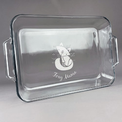 Foxy Mama Glass Baking Dish with Truefit Lid - 13in x 9in