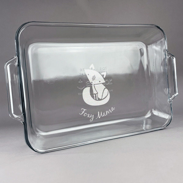 Custom Foxy Mama Glass Baking and Cake Dish