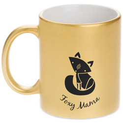 Foxy Mama Metallic Gold Mug