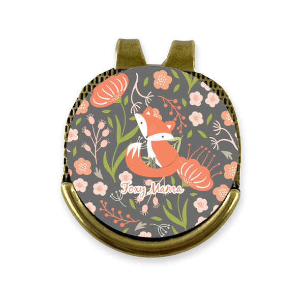 Custom Foxy Mama Golf Ball Marker - Hat Clip - Gold