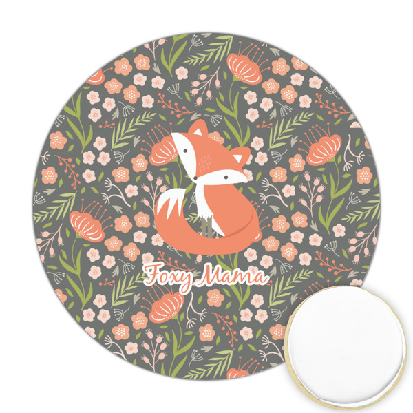 Custom Foxy Mama Printed Cookie Topper - 2.5"