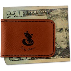 Foxy Mama Leatherette Magnetic Money Clip - Single Sided