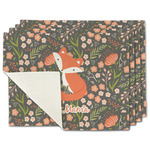 Foxy Mama Single-Sided Linen Placemat - Set of 4