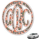 Foxy Mama Monogram Car Decal