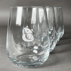 Foxy Mama Stemless Wine Glasses (Set of 4)