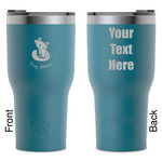 Foxy Mama RTIC Tumbler - Dark Teal - Laser Engraved - Double-Sided