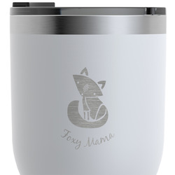 Foxy Mama RTIC Tumbler - White - Engraved Front & Back
