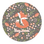 Foxy Mama Round Decal - Small