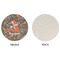 Foxy Mama Round Linen Placemats - APPROVAL (single sided)