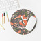 Foxy Mama Round Mousepad - LIFESTYLE 2