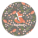 Foxy Mama Round Stone Trivet