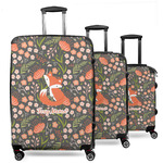 Foxy Mama 3 Piece Luggage Set - 20" Carry On, 24" Medium Checked, 28" Large Checked