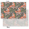 Foxy Mama Tissue Paper - Lightweight - Small - Front & Back