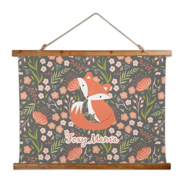 Custom Foxy Mama Wall Hanging Tapestry - Wide