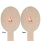 Foxy Mama Wooden Food Pick - Oval - Double Sided - Front & Back