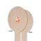 Foxy Mama Wooden Food Pick - Oval - Single Sided - Front & Back