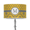 Damask & Moroccan 12" Drum Lampshade - ON STAND (Poly Film)