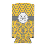 Damask & Moroccan Can Cooler (tall 12 oz) (Personalized)