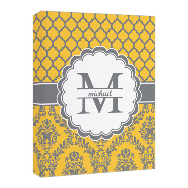 Custom Damask & Moroccan Canvas Print - 16x20 (Personalized)