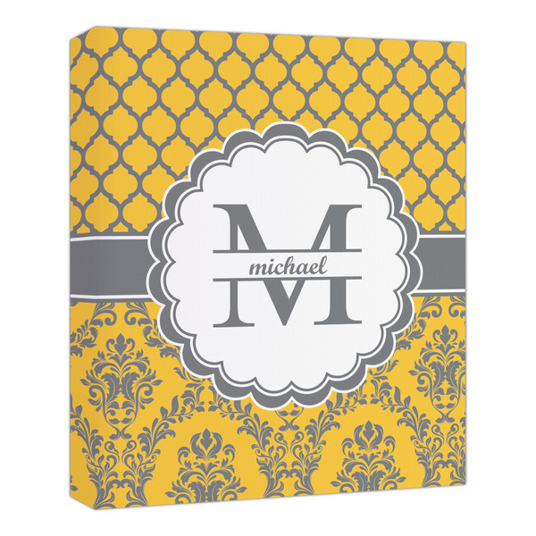 Custom Damask & Moroccan Canvas Print - 20x24 (Personalized)