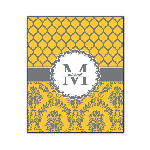 Custom Damask & Moroccan Wood Print - 20x24 (Personalized)