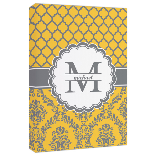 Custom Damask & Moroccan Canvas Print - 20x30 (Personalized)