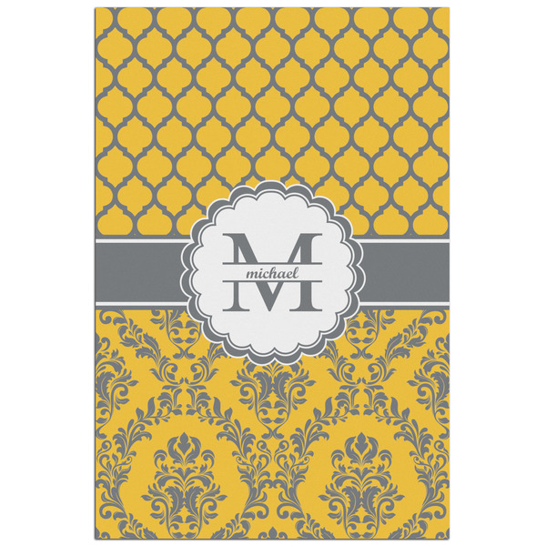 Custom Damask & Moroccan Poster - Matte - 24x36 (Personalized)