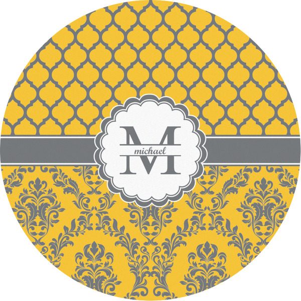 Custom Damask & Moroccan Multipurpose Round Labels - 3" (Personalized)