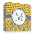 Damask & Moroccan 3 Ring Binder - Full Wrap - 3" (Personalized)