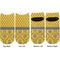 Damask & Moroccan Adult Ankle Socks - Double Pair - Front and Back - Apvl