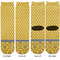 Damask & Moroccan Adult Crew Socks - Double Pair - Front and Back - Apvl