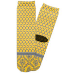 Damask & Moroccan Adult Crew Socks