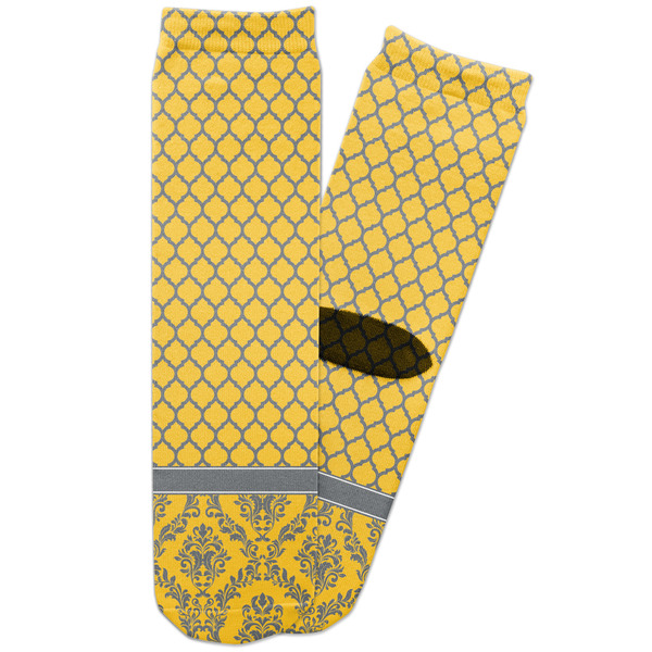 Custom Damask & Moroccan Adult Crew Socks