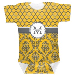 Damask & Moroccan Baby Bodysuit (Personalized)