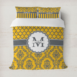 Damask & Moroccan Duvet Cover Set - Full / Queen (Personalized)