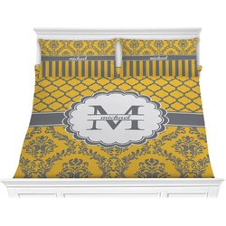 Damask & Moroccan Comforter Set - King (Personalized)